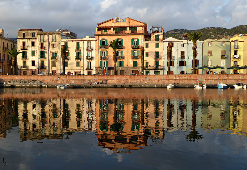 Bosa colored town