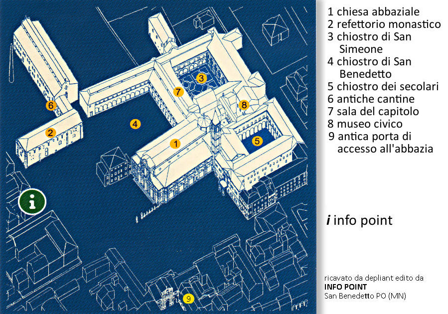 mappa monastero Polirone